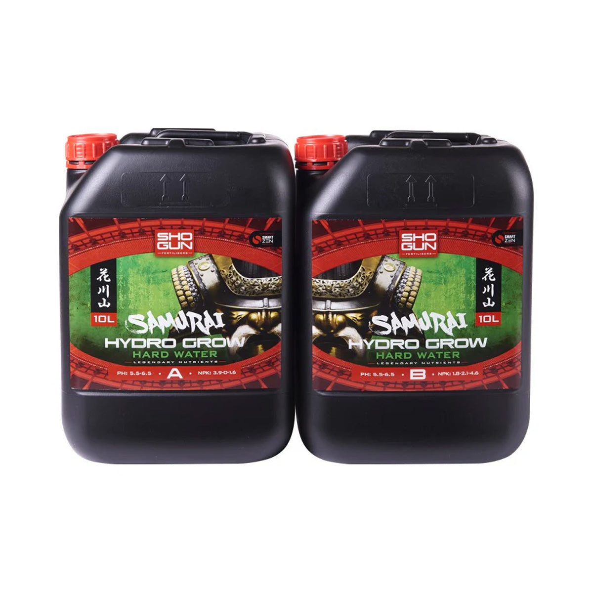 Shogun Fertilisers - Samurai Hydro Grow Nutrient A&B - For Hard Water