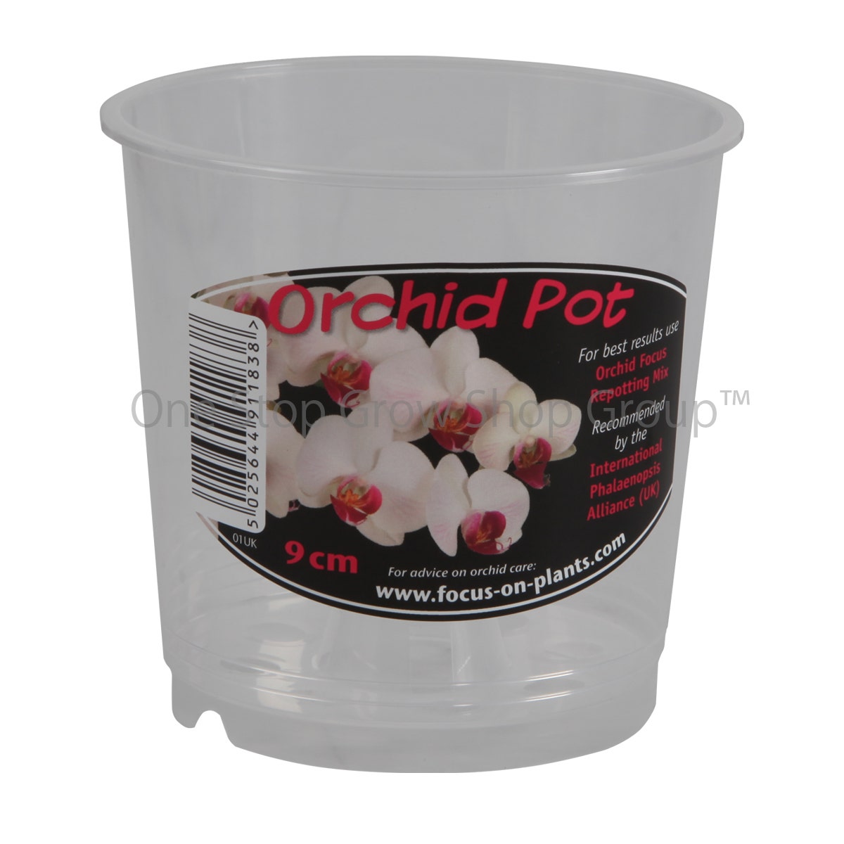 Clear, Round Plastic Orchid Pot (9cm - 21cm)