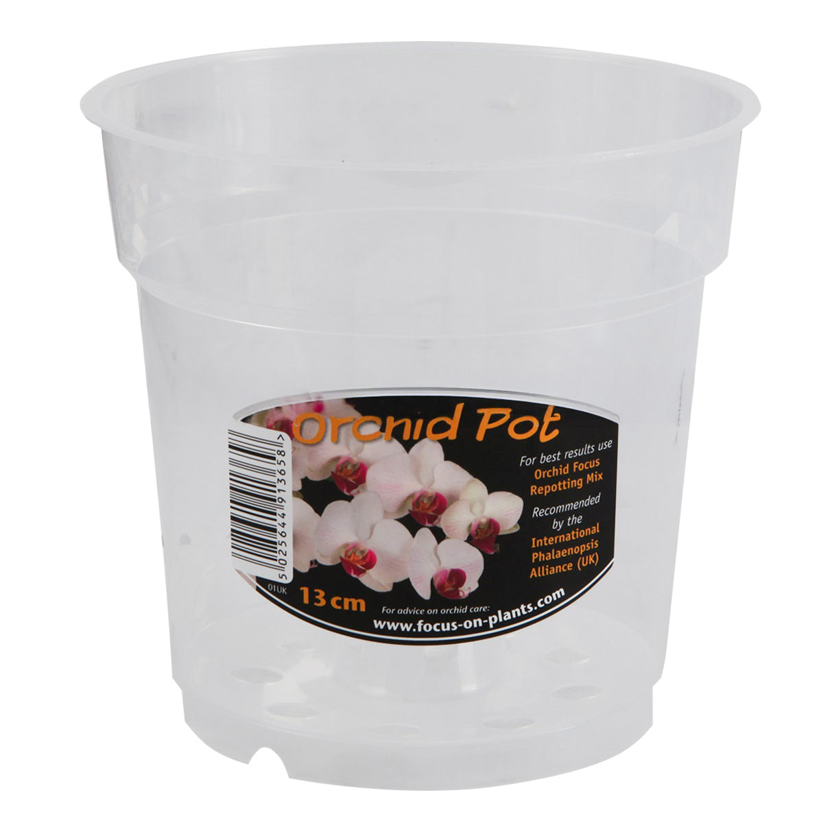 Clear, Round Plastic Orchid Pots
