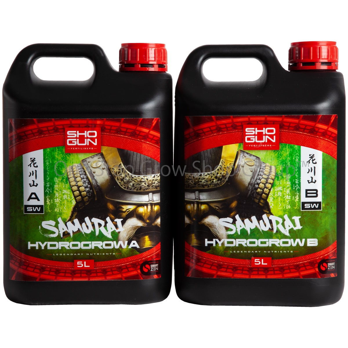 Shogun Fertilisers - Samurai Hydro Grow Nutrient A&B - For Soft Water