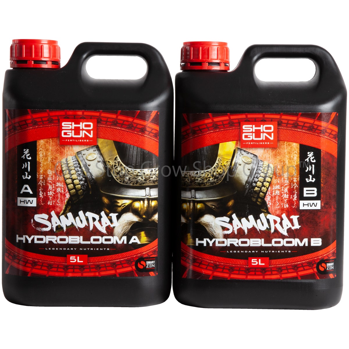 Shogun Fertilisers - Samurai Hydro Bloom Nutrient A&B - For Hard Water
