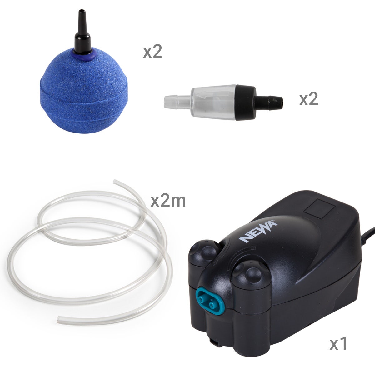 Newair Air Pump Kit with 2" Ball Air Stones