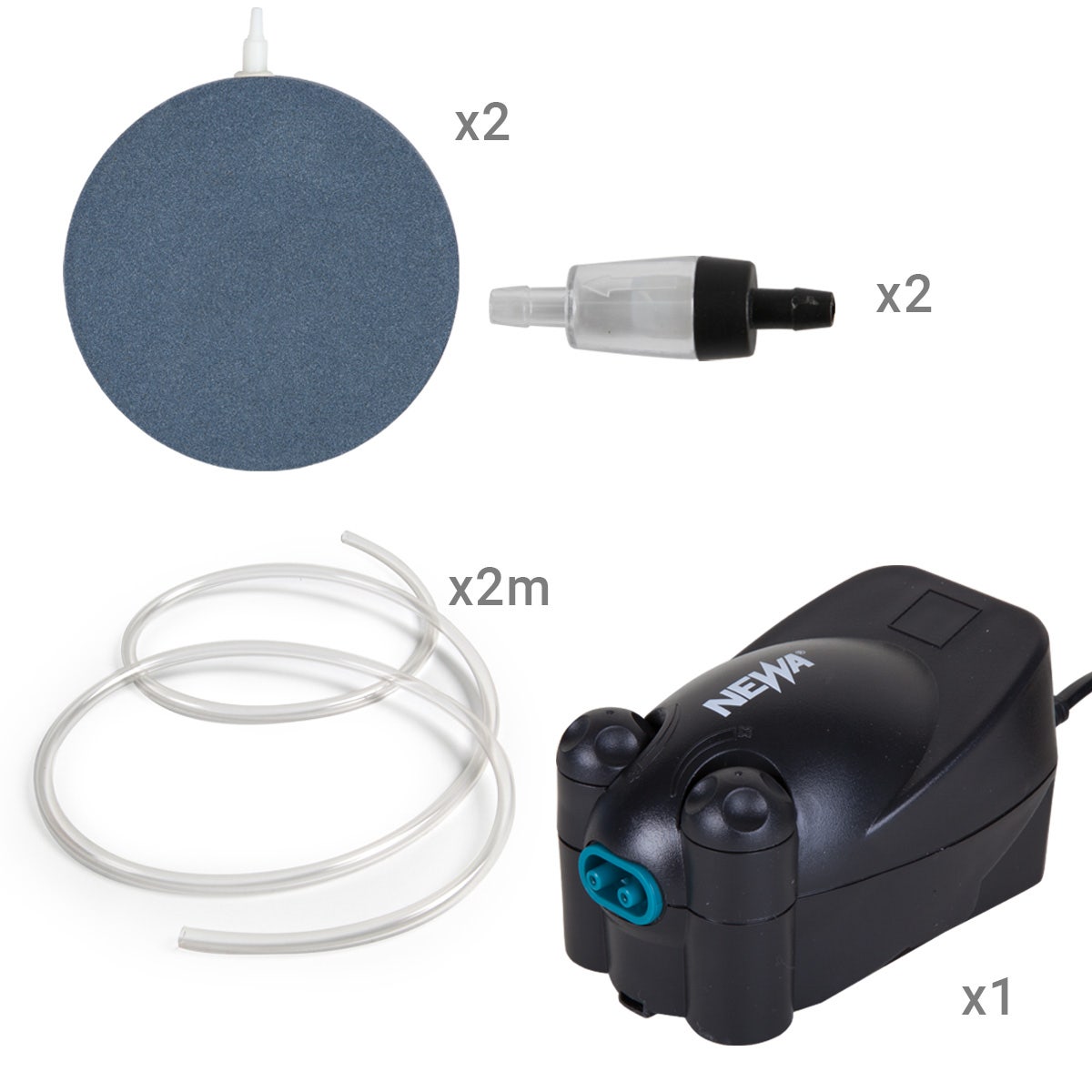 Newair Air Pump Kit with Flat Air Stones