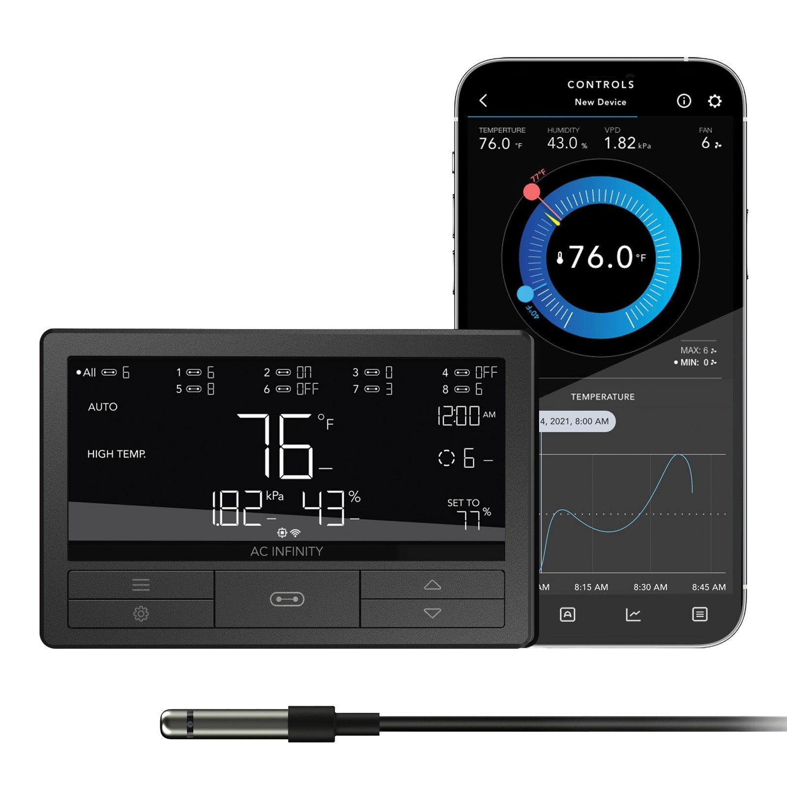 AC Infinity Controller 69 Pro - Smart UIS Temperature & VPD Controller