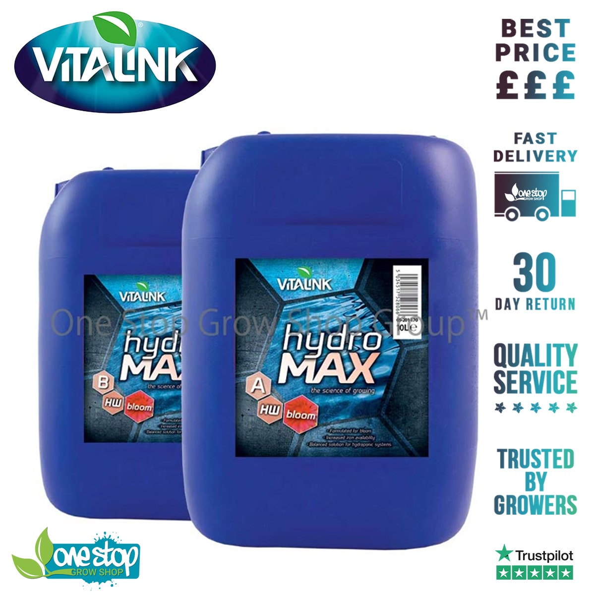 Vitalink - Hydro MAX Bloom A&B - Hard Water