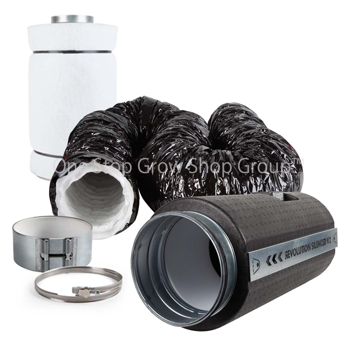 Silenced Revolution Vector V2 & CarboAir Filter Extraction - Phonic Trap Ducting