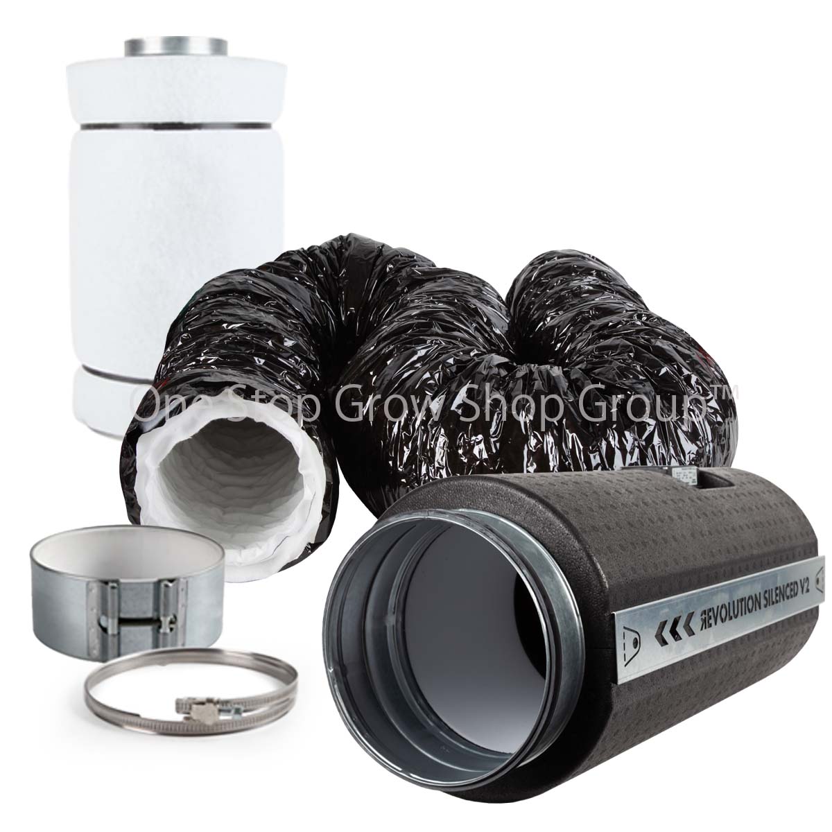 Silenced Revolution Vector V2 & CarboAir Filter Extraction - Phonic Trap Ducting