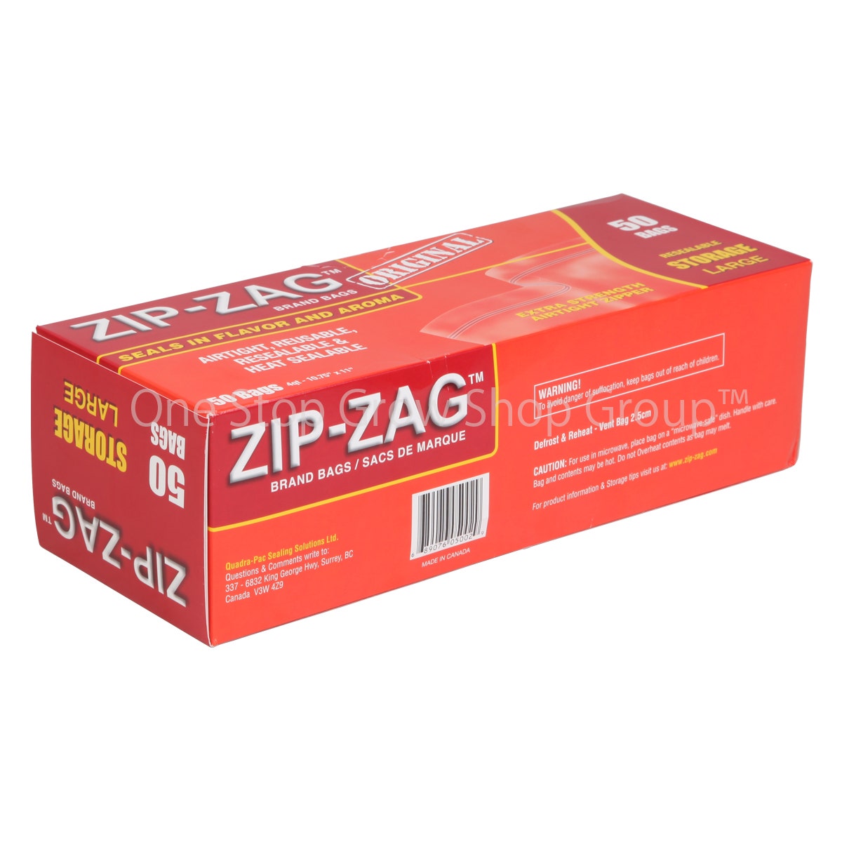Zip-Zag Brand Smellproof Bags