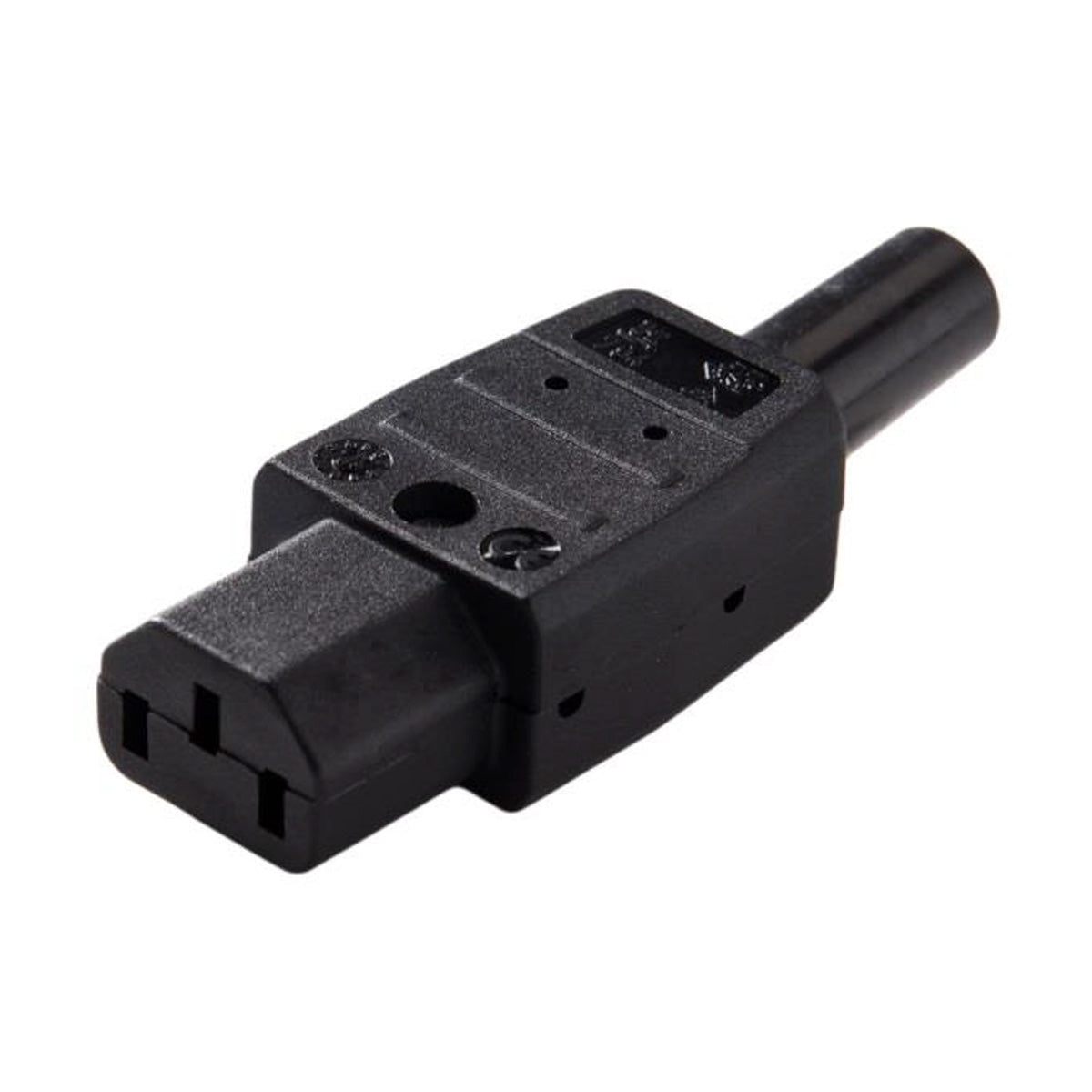 Re-wireable IEC (kettle-type) Male Plug (reflector)