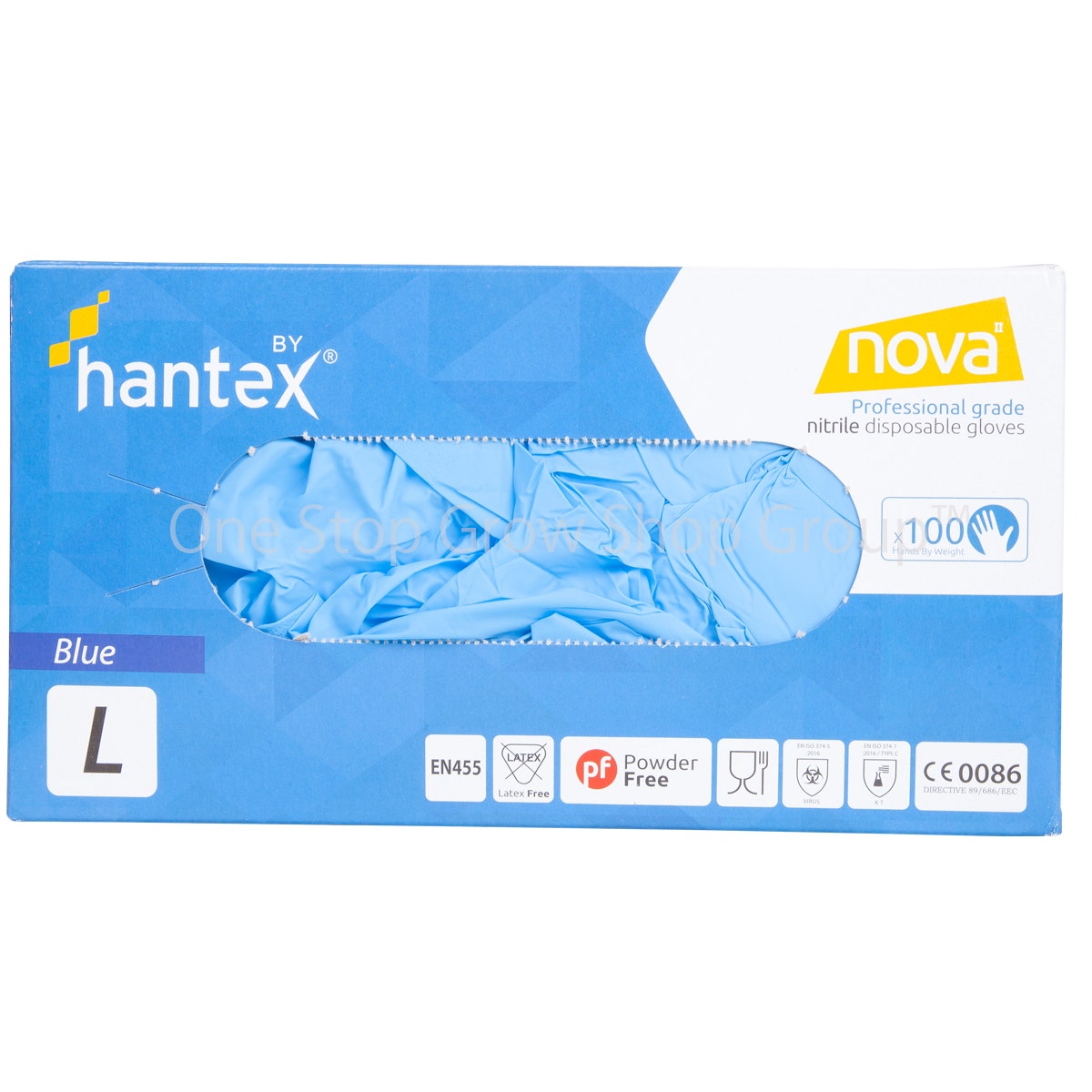 Blue Nitrile Gloves (Large) (50 Pairs)