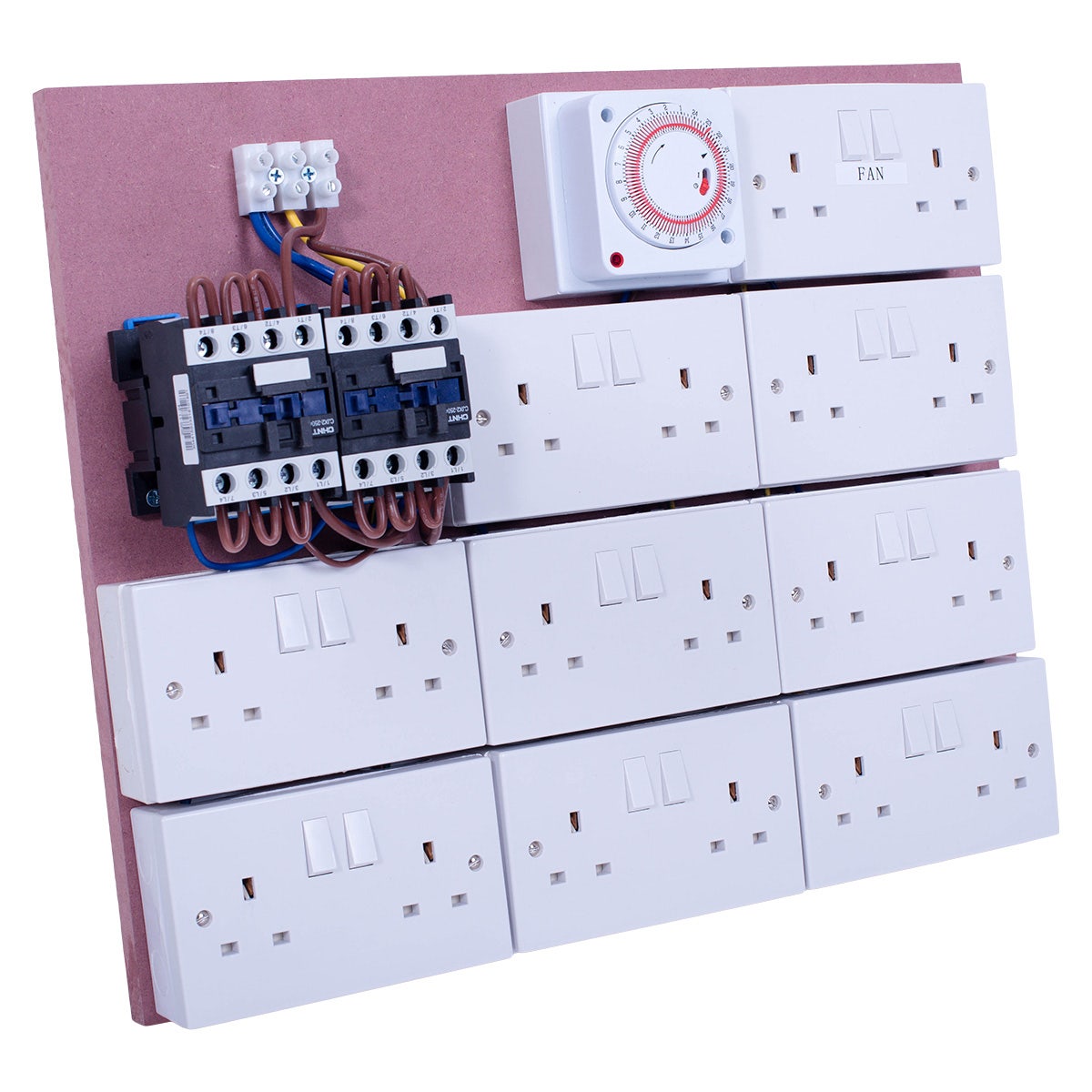 MDF Lighting Timer Boards (with fan sockets)