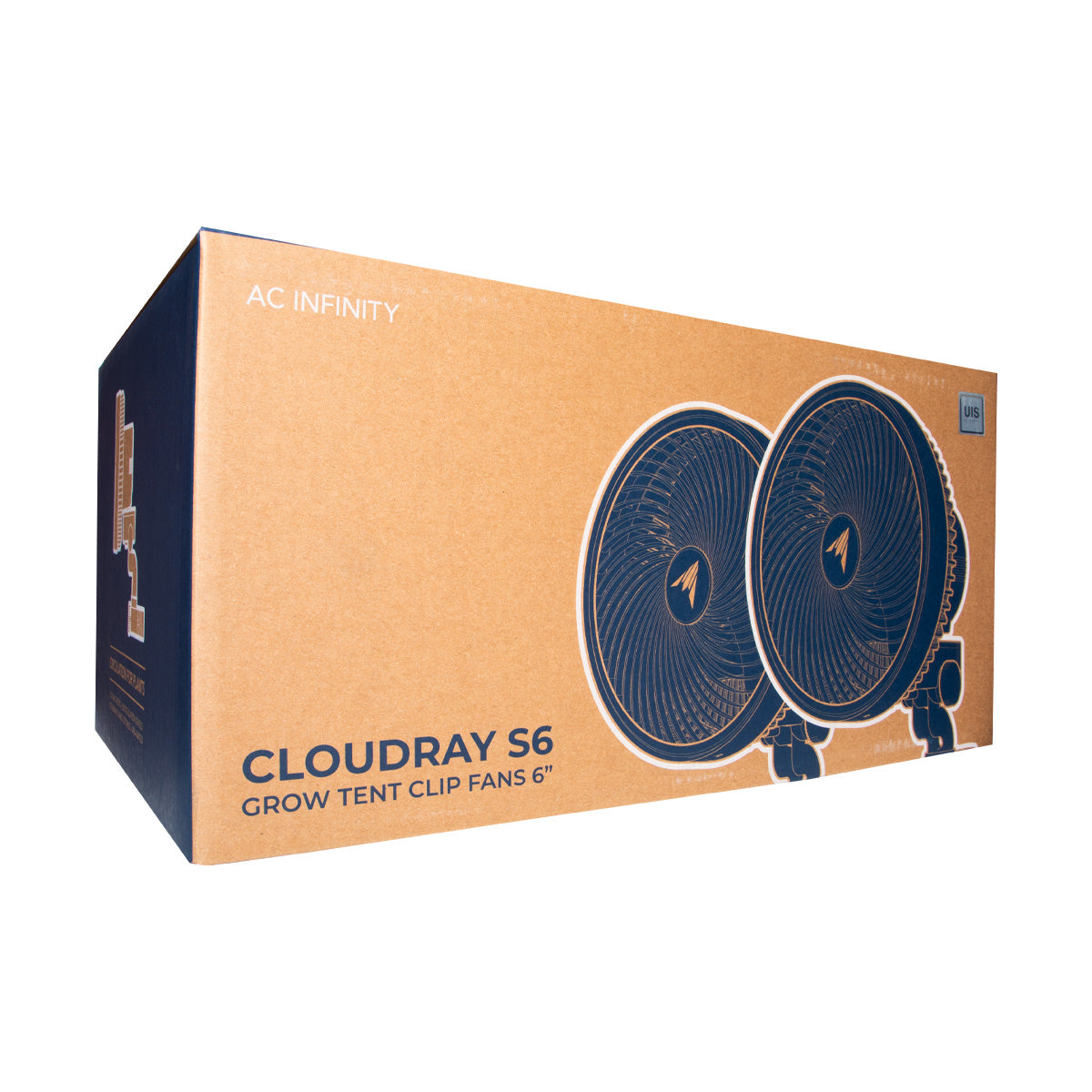 AC Infinity Cloudray Clip Fan - Oscillating EC Circulation Fan for Grow Tents
