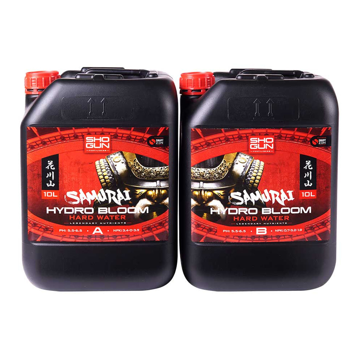 Shogun Fertilisers - Samurai Hydro Bloom Nutrient A&B - For Hard Water
