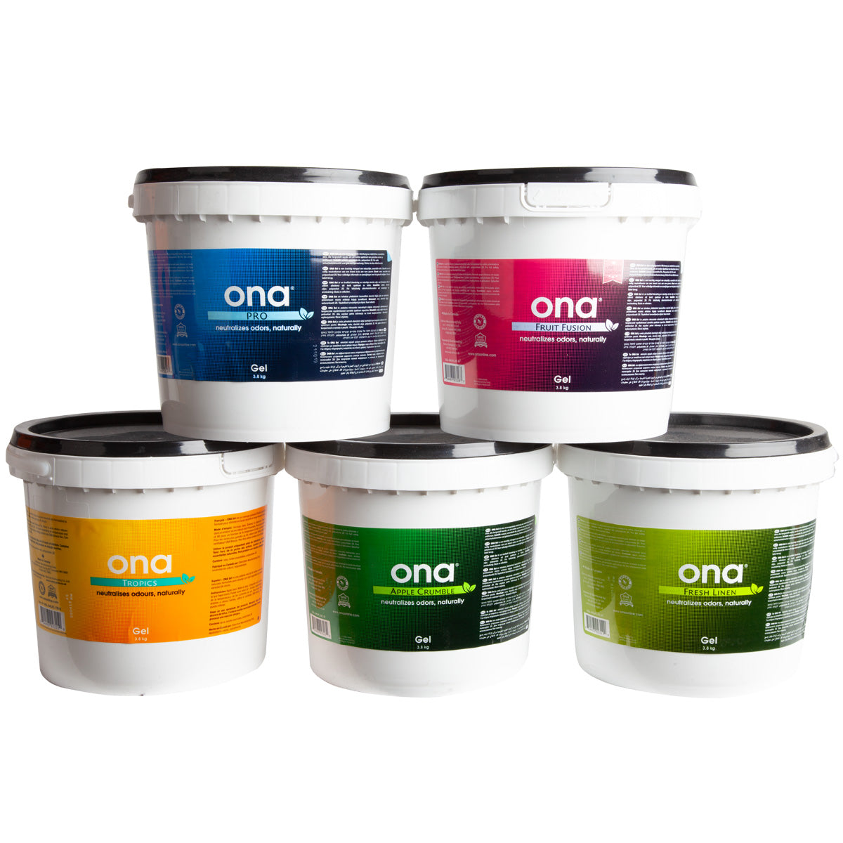 Gel Antiodori ONA Tropics 4L – Neutralizzatore Naturale A Base Di Oli Essenziali, Profumazione Tropicale