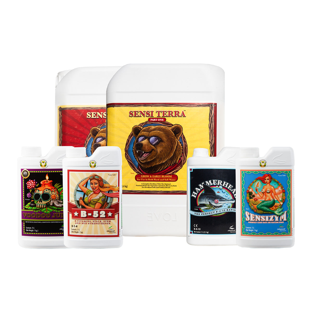 Advanced Nutrients Full Soil Nutrient Kits (1–8 Plants)