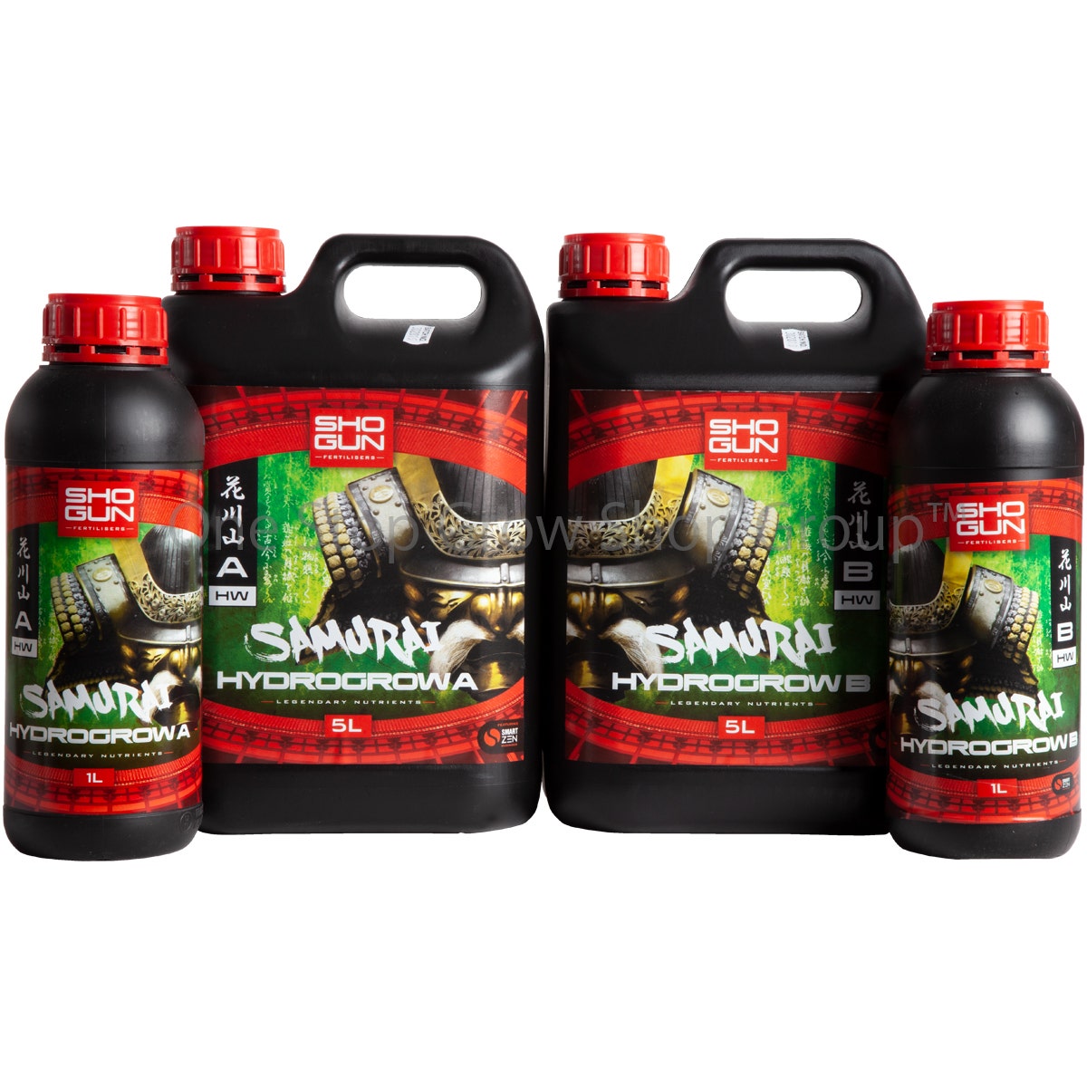 Shogun Fertilisers - Samurai Hydro Grow Nutrient A&B - For Hard Water