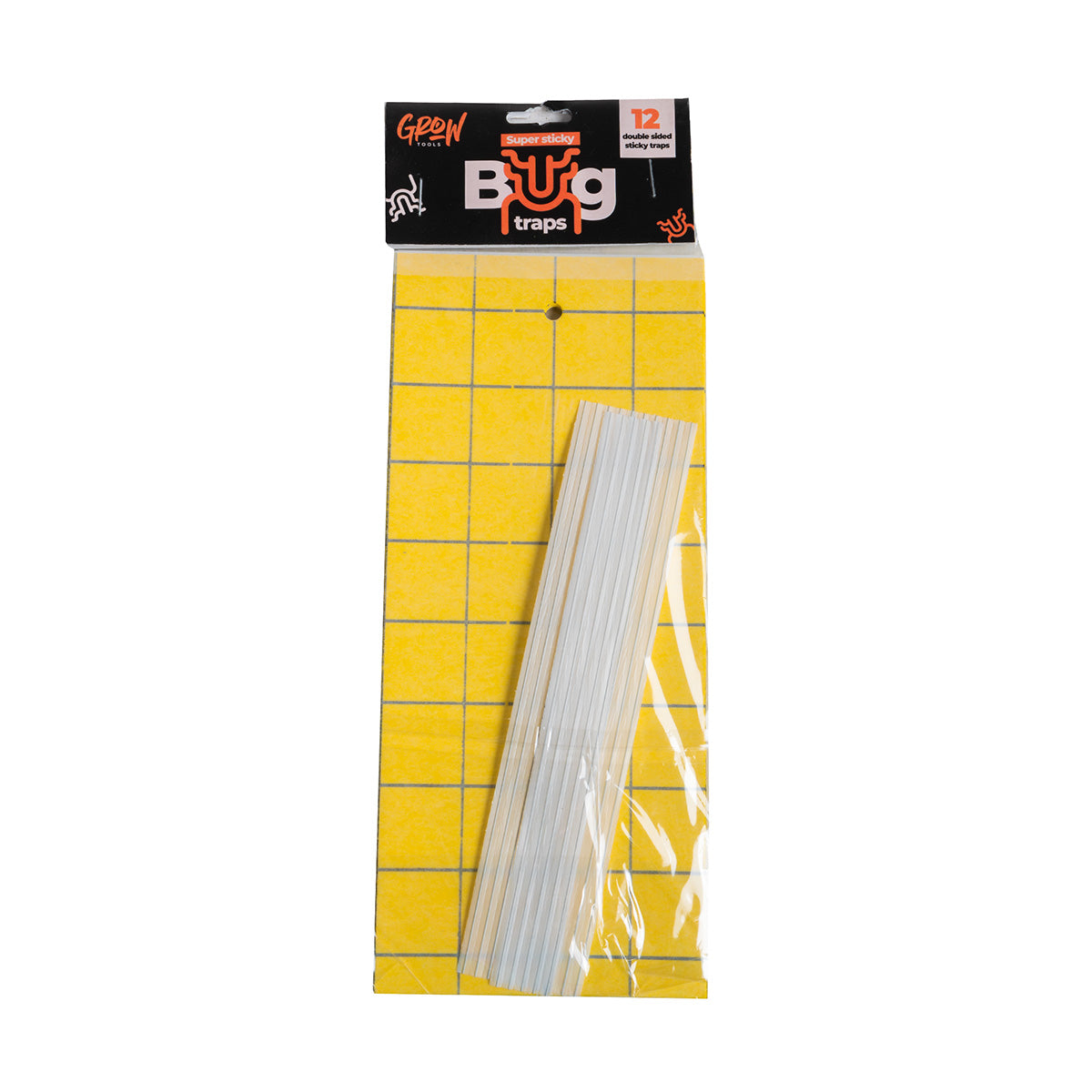 Grow Tools Sticky Bug Traps (Pack Of 12)