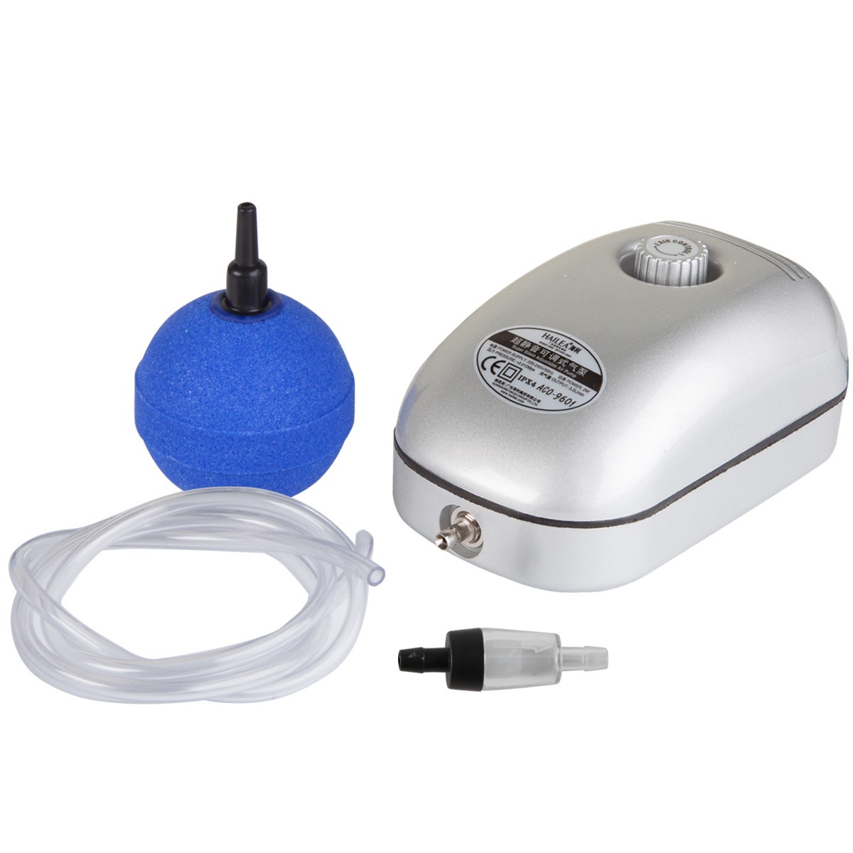 Hailea Air Pump Kit with 2" Ball Air Stones