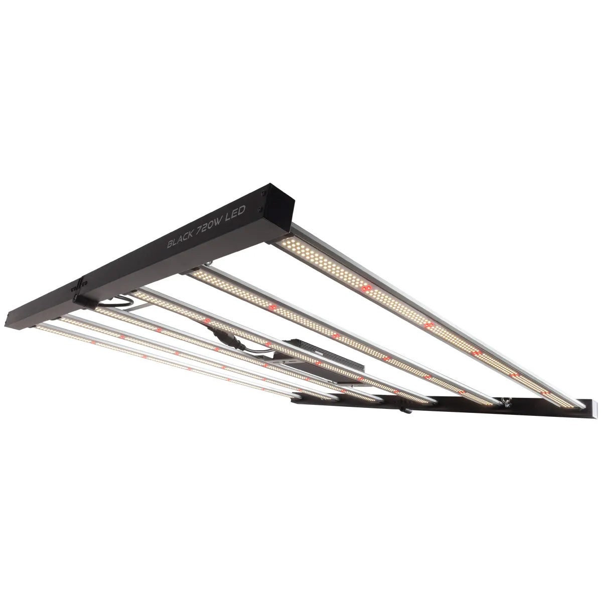 Omega Black LED Grow Light (Angled)