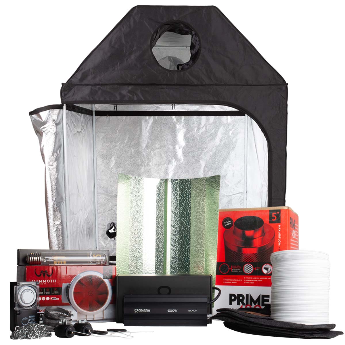 loft grow tent Budget Loft Grow Tent Kit with 600W Grow Light and Full Extraction Kit