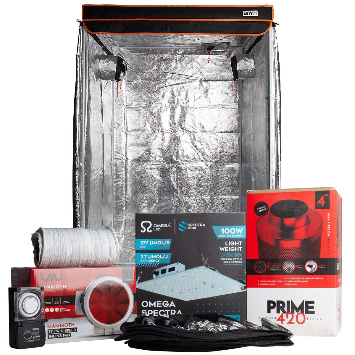 budget grow tent kit Budget Omega Spectra LED Grow Tent Kits