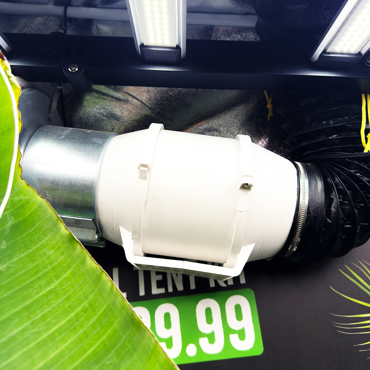 Omega Black 720w LED Grow Tent Kit - 1.2m x 1.2m