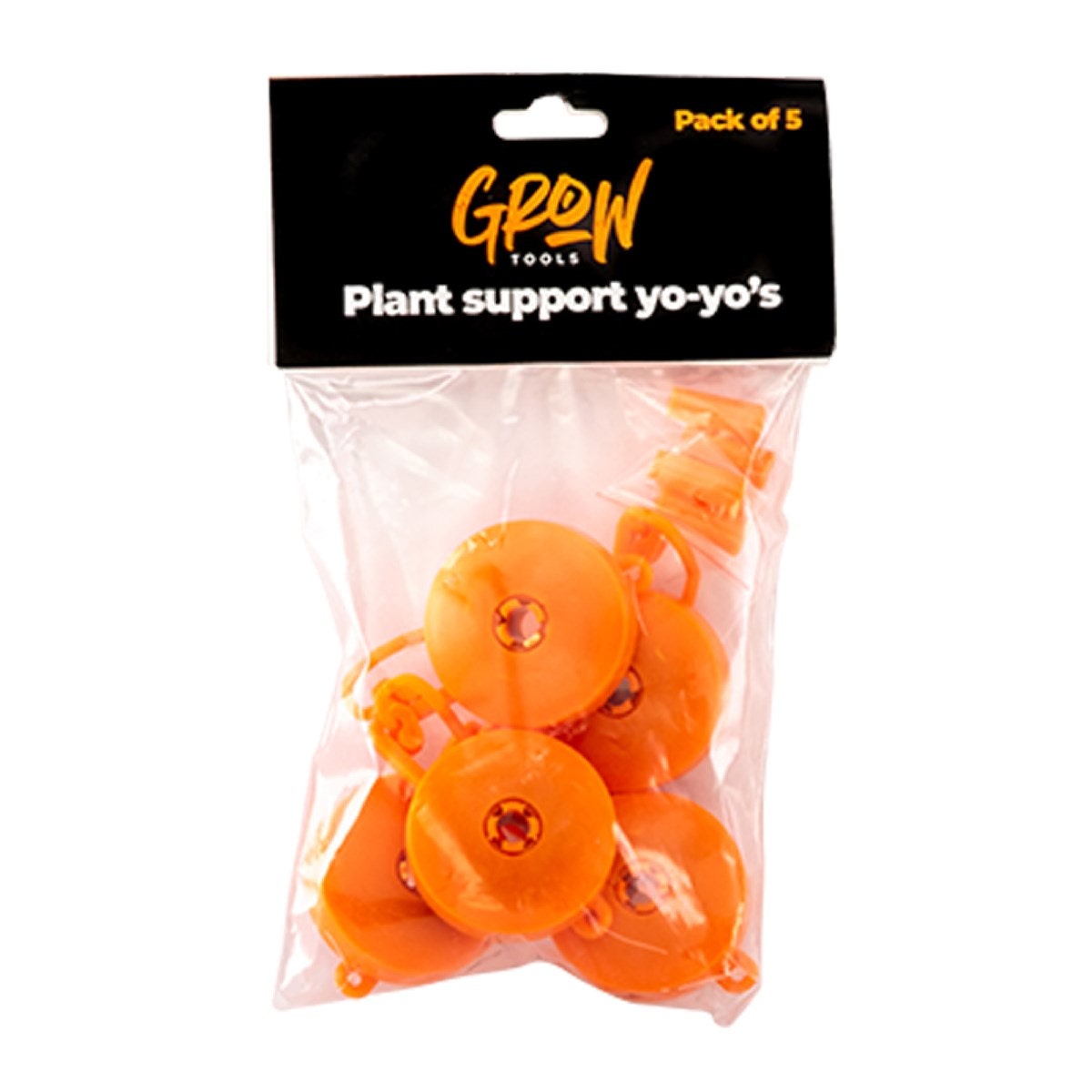 GROWTOOLS YoYo Supporti Per Piante Elastici Retrattili - Confezione Da 5 - Appendipiante