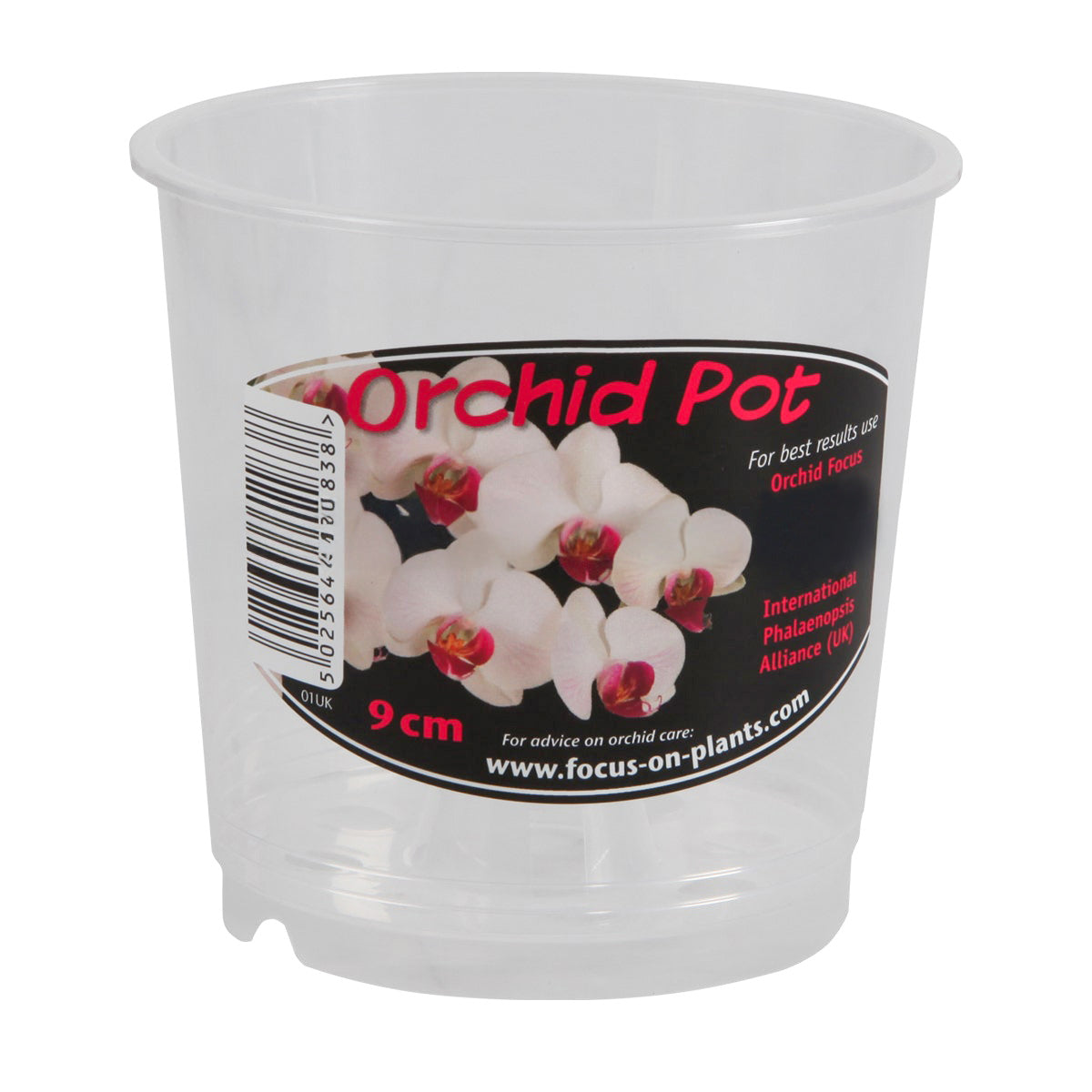 Clear, Round Plastic Orchid Pots