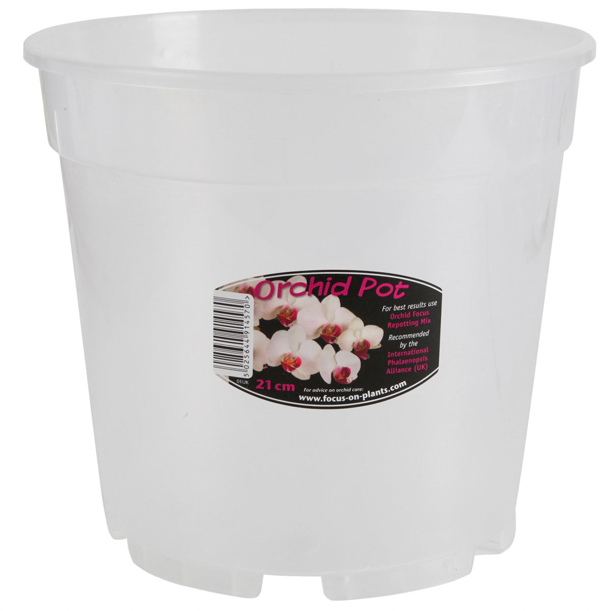 Clear, Round Plastic Orchid Pots