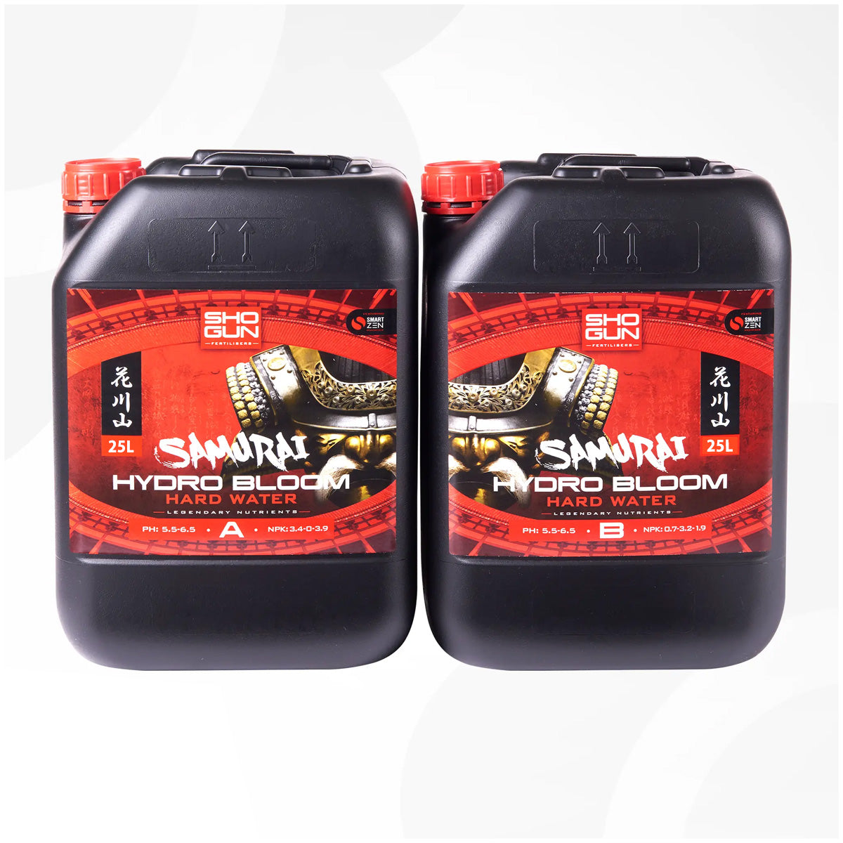 Shogun Fertilisers - Samurai Hydro Bloom Nutrient A&B - For Hard Water