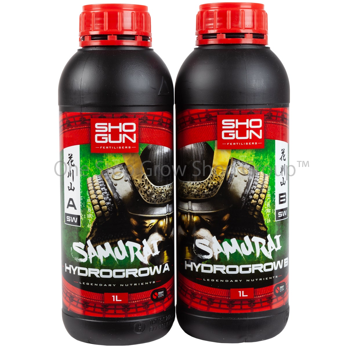 Shogun Fertilisers - Samurai Hydro Grow Nutrient A&B - For Soft Water
