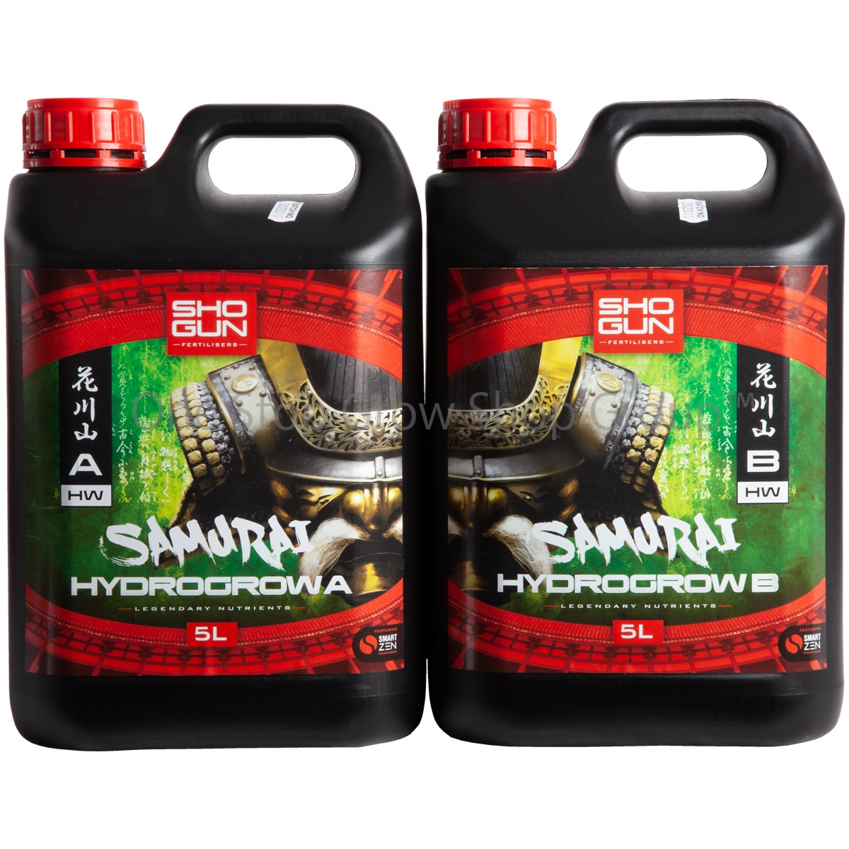 Shogun Fertilisers - Samurai Hydro Grow Nutrient A&B - For Hard Water