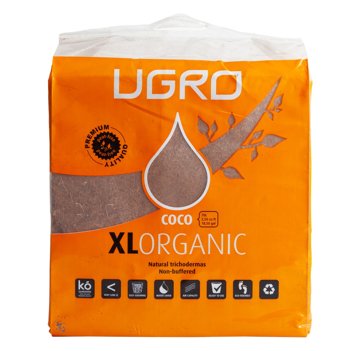 UGRO - XL Organic - 70 Litre Compressed Coco Block