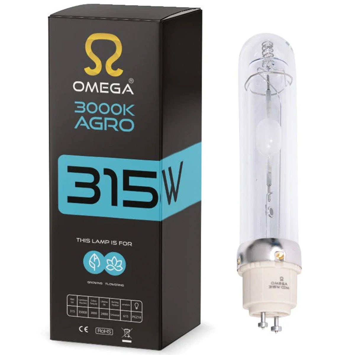 Omega 315w CDM Lamp (3000K)