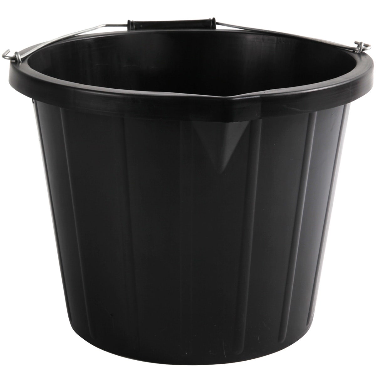 Bucket - Black 12.5 Litre with Internal Level Marks