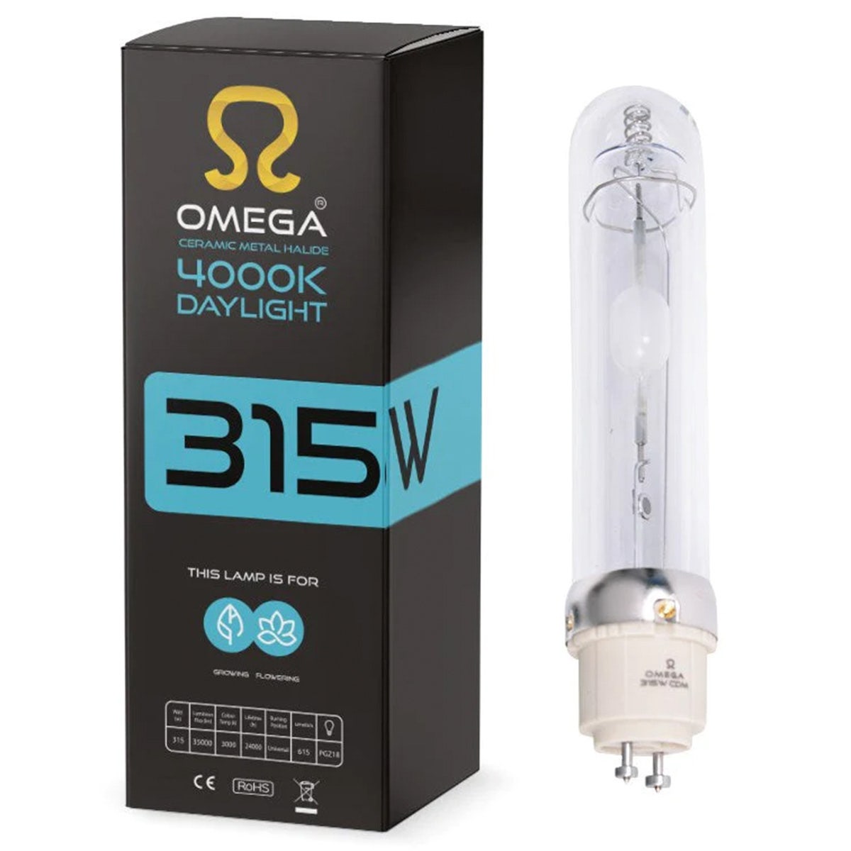 Omega 315w CDM Lamp (4000K)