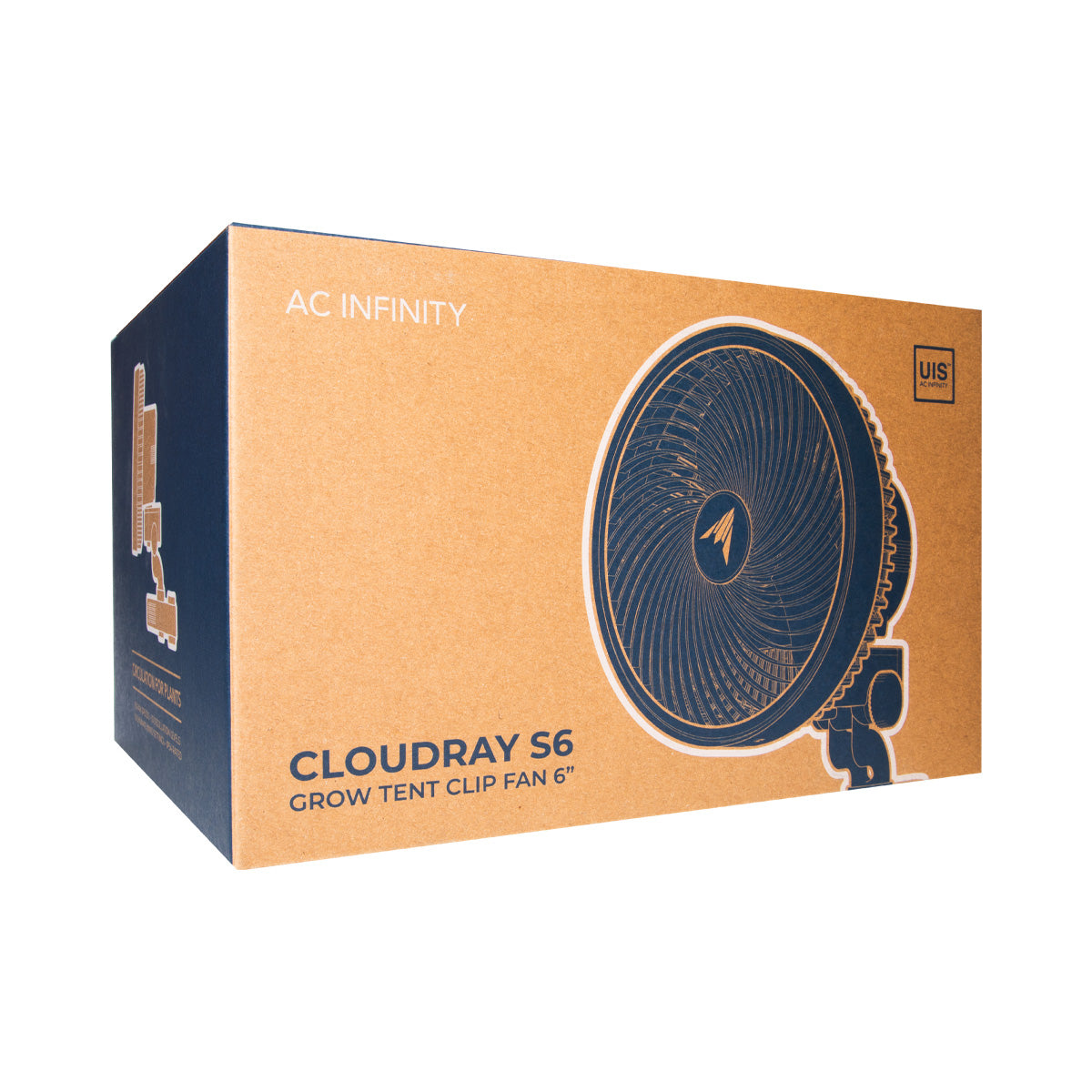 AC Infinity Cloudray Clip Fan - Oscillating EC Circulation Fan for Grow Tents