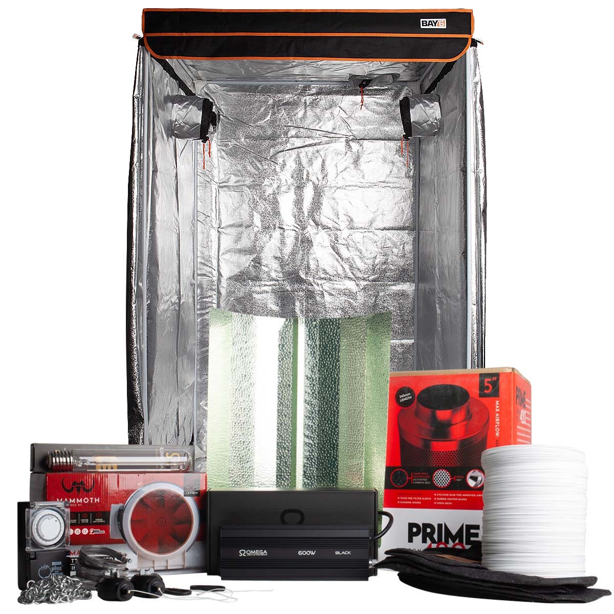 Essential Grow Tent Kit with 600W Grow Light and Full Extraction Kit