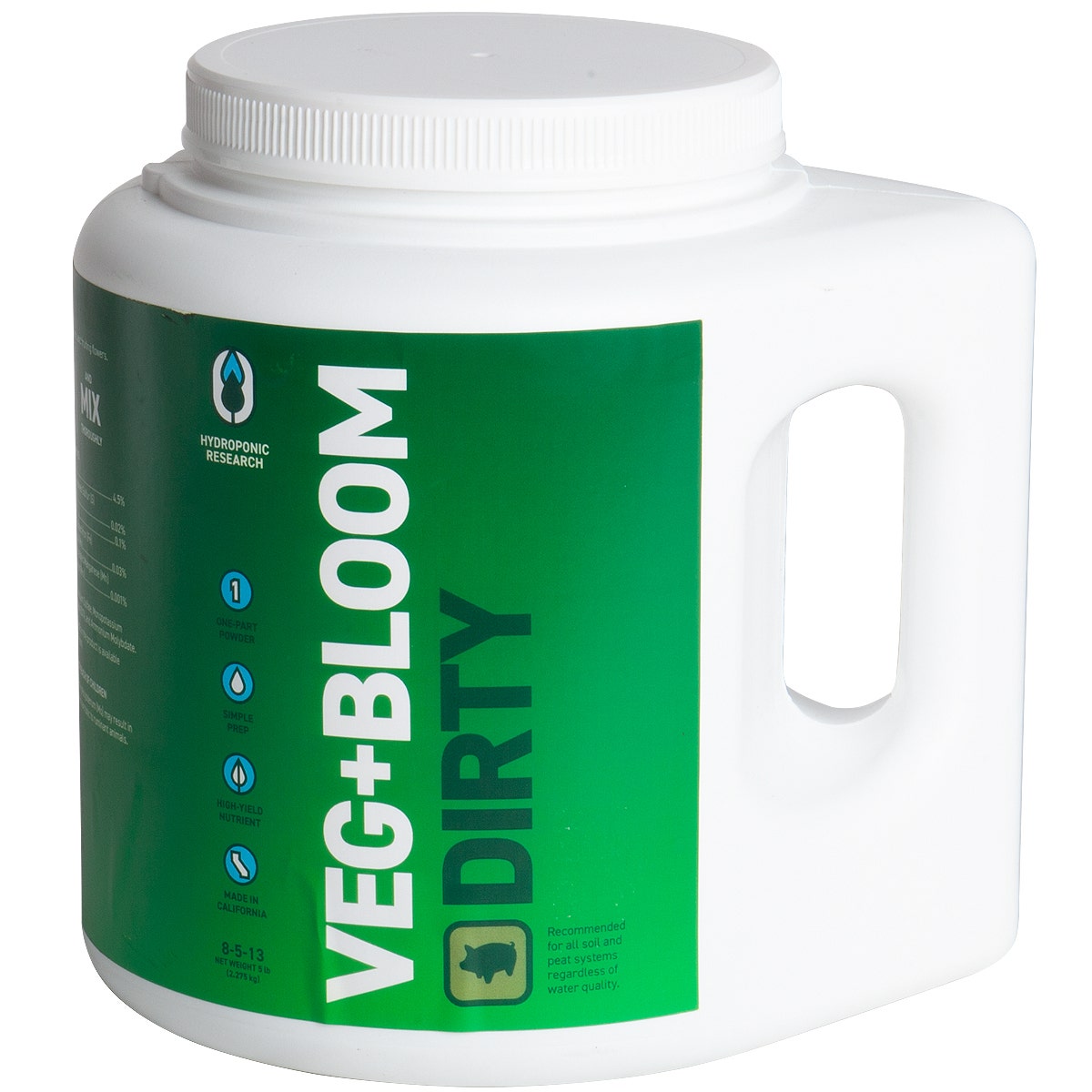Veg + Bloom Dirty 1lb – Powder Fertilizer, All-Purpose Mineral Blend