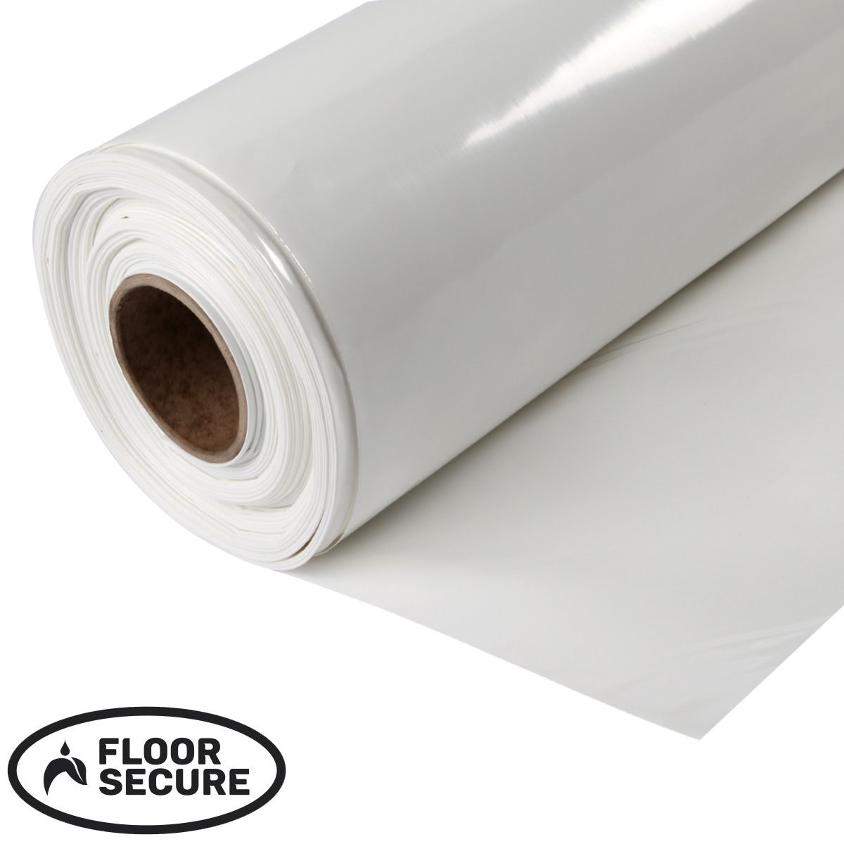 White Floor Secure Sheeting 250mu - 4m Wide